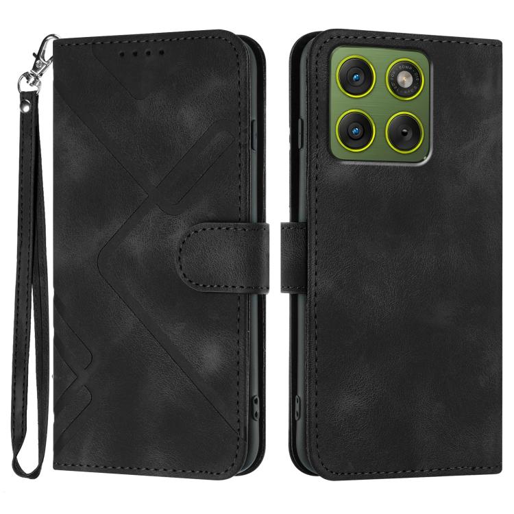 Line Pattern Skin Feel Leather Phone Case — view 56