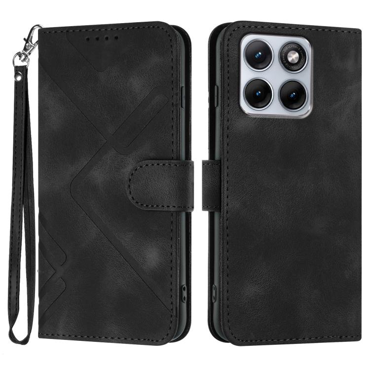 Line Pattern Skin Feel Leather Phone Case — view 38