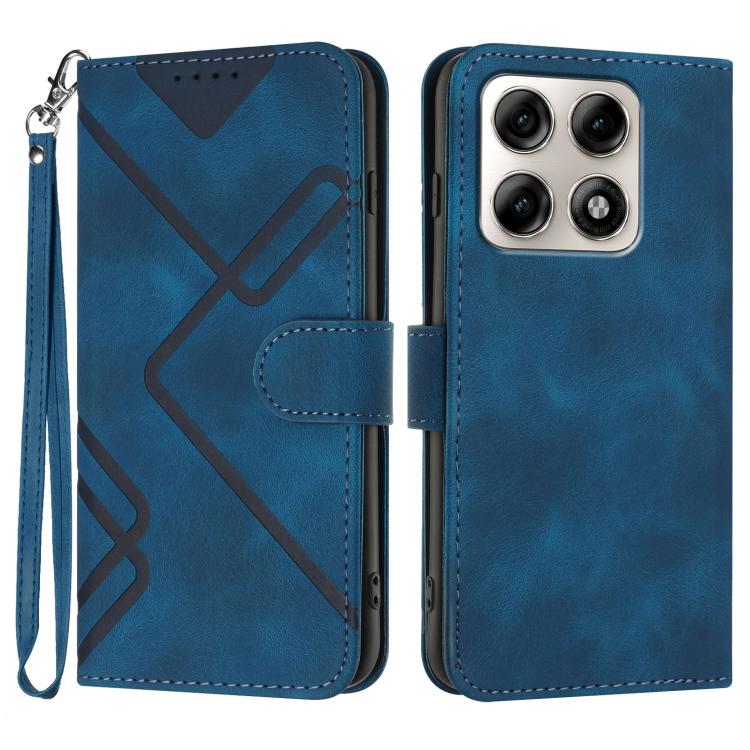 Line Pattern Skin Feel Leather Phone Case — view 19