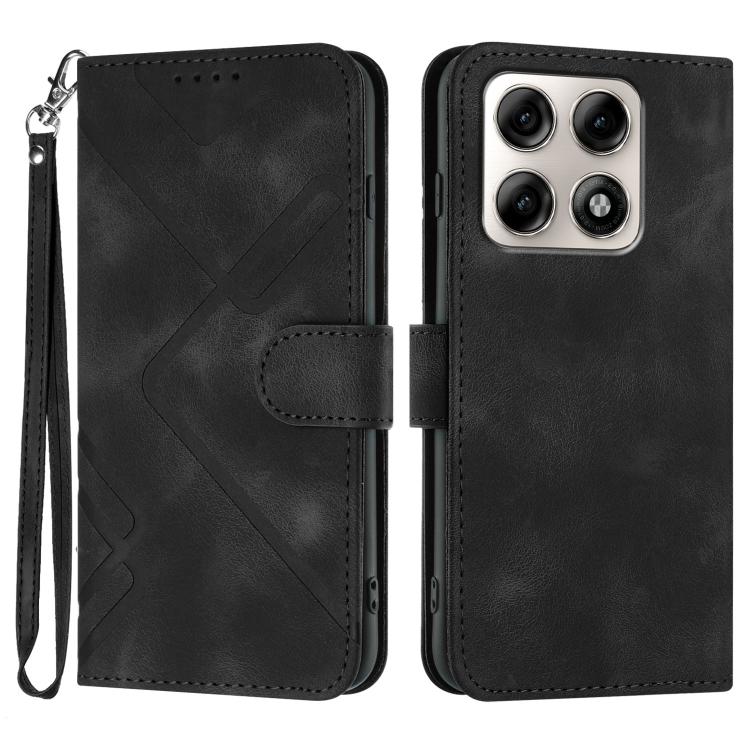 Line Pattern Skin Feel Leather Phone Case — view 20