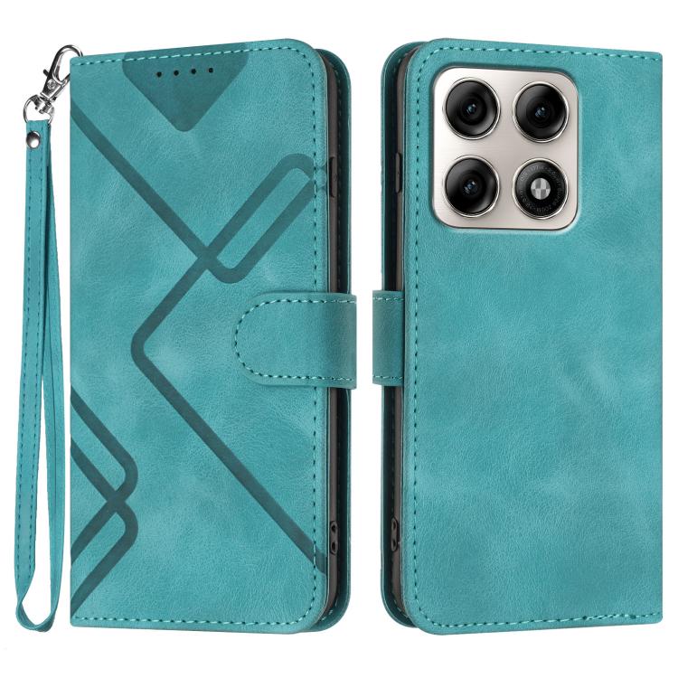 Line Pattern Skin Feel Leather Phone Case — view 23