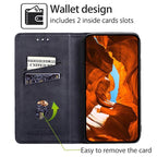 Cow Texture Magnetic Leather Phone Case — For Realme 14 5G Global