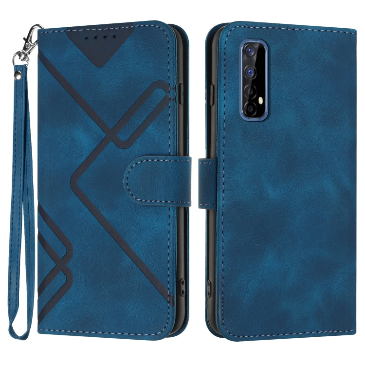 Line Pattern Skin Feel Leather Phone Case — view 19