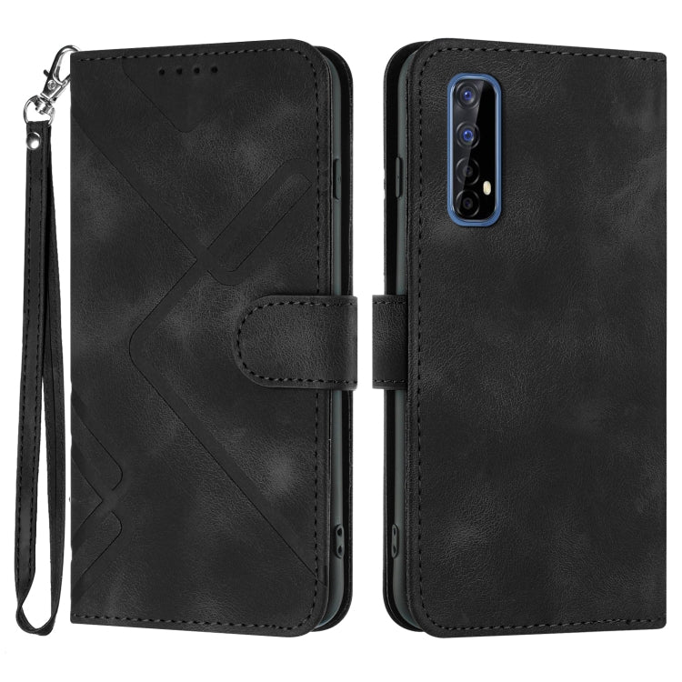 Line Pattern Skin Feel Leather Phone Case — view 20