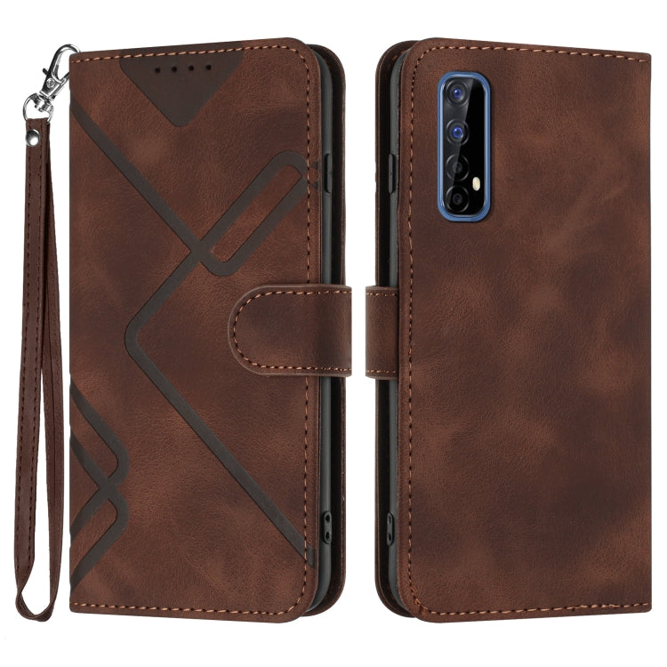 Line Pattern Skin Feel Leather Phone Case — view 21