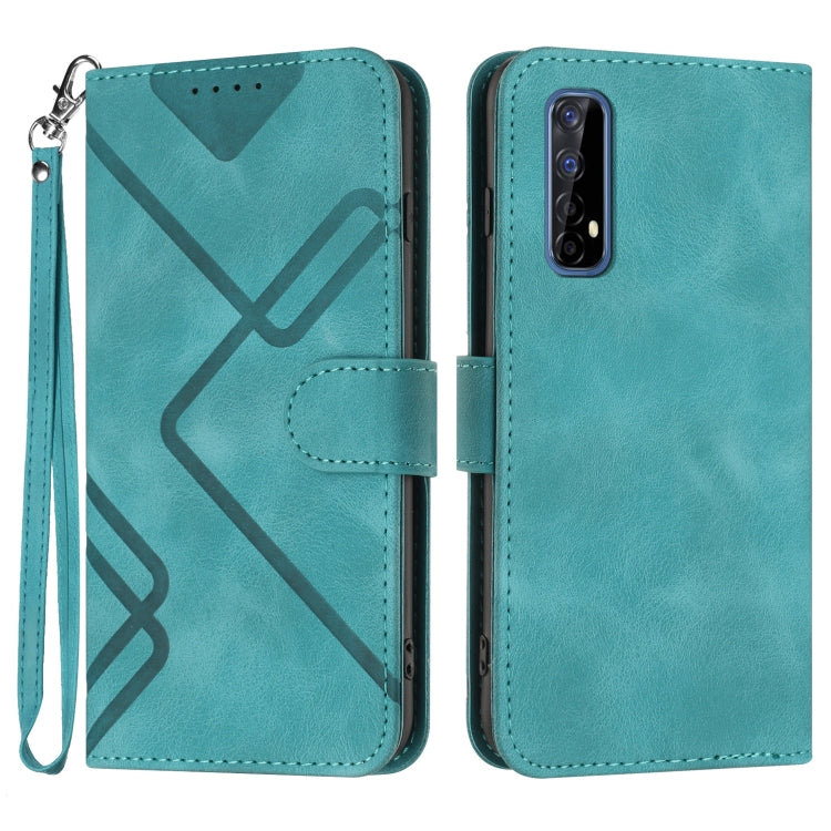 Line Pattern Skin Feel Leather Phone Case — view 23