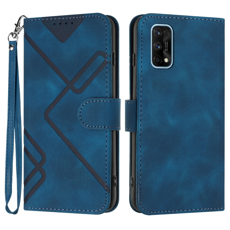 Line Pattern Skin Feel Leather Phone Case — view 25