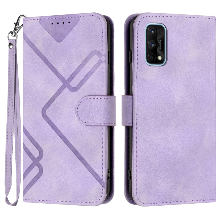 Line Pattern Skin Feel Leather Phone Case — view 28
