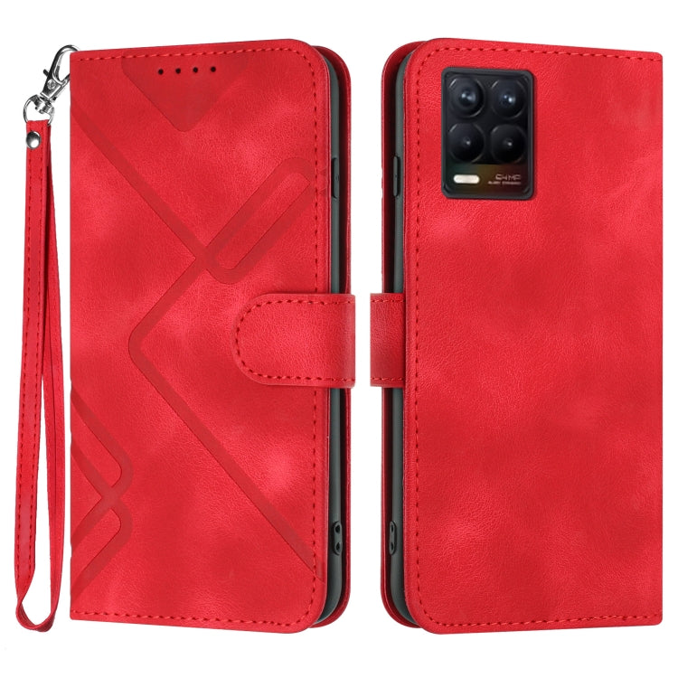 Line Pattern Skin Feel Leather Phone Case — view 60