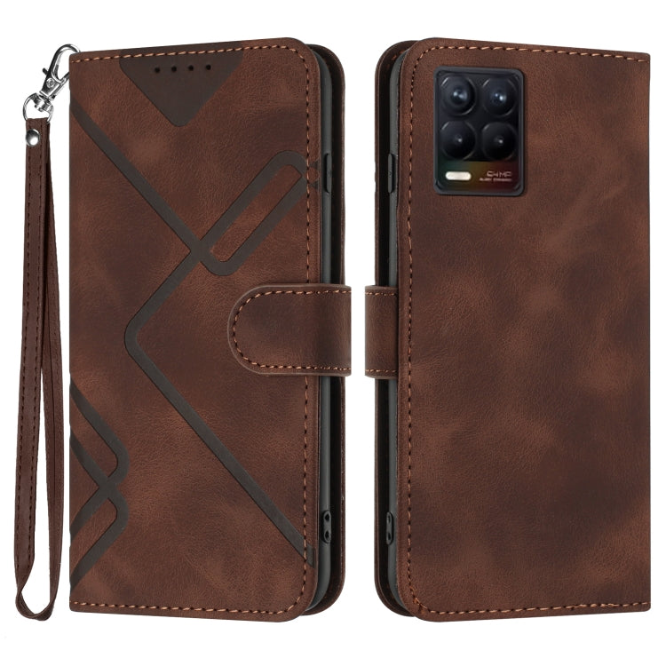 Line Pattern Skin Feel Leather Phone Case — view 63