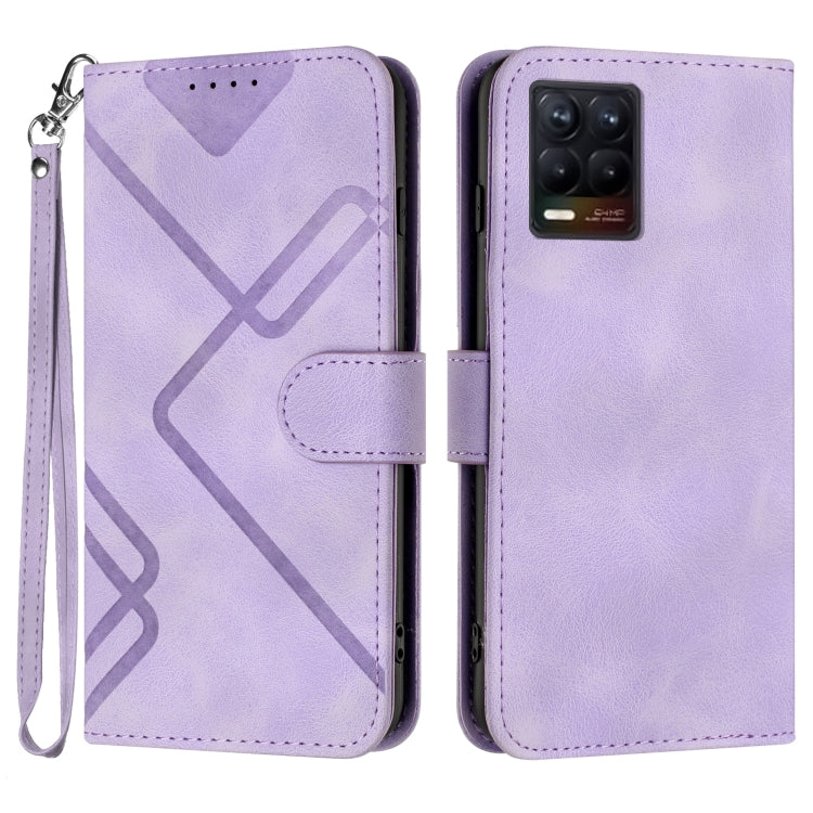 Line Pattern Skin Feel Leather Phone Case — view 64