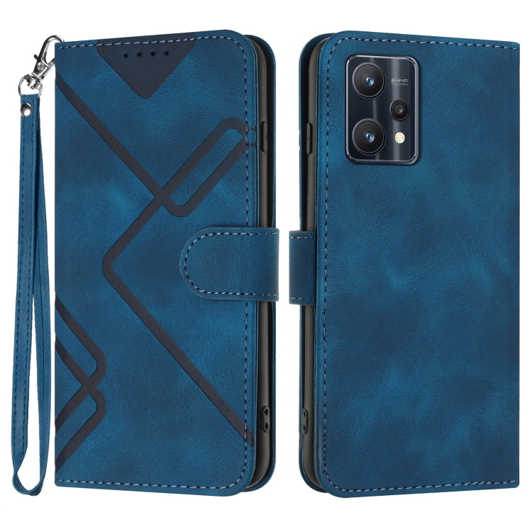 Line Pattern Skin Feel Leather Phone Case — view 43