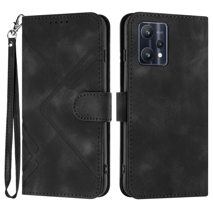 Line Pattern Skin Feel Leather Phone Case — view 44