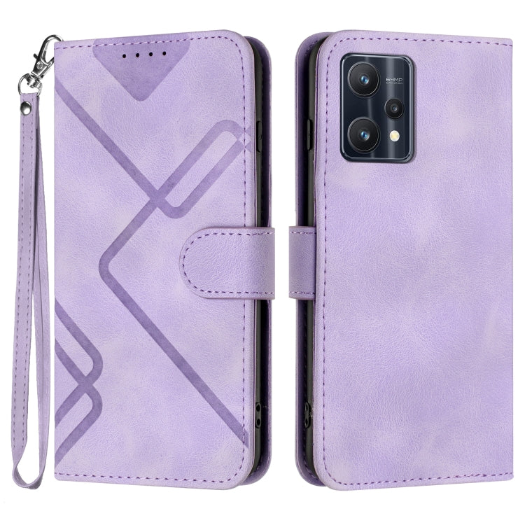 Line Pattern Skin Feel Leather Phone Case — view 46