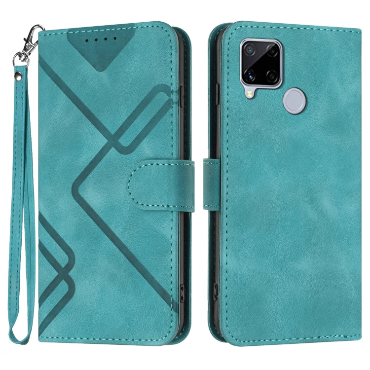 Line Pattern Skin Feel Leather Phone Case — view 59