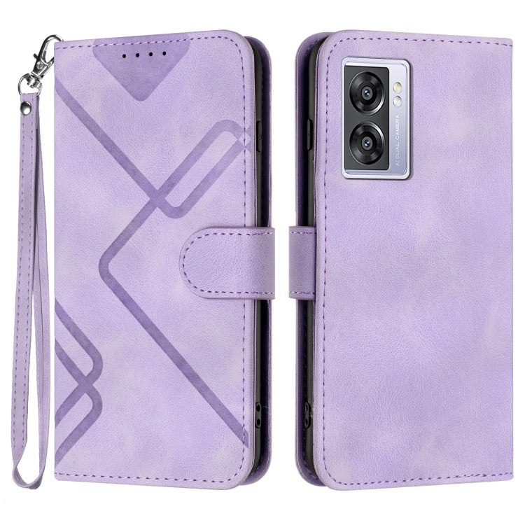 Line Pattern Skin Feel Leather Phone Case — view 40