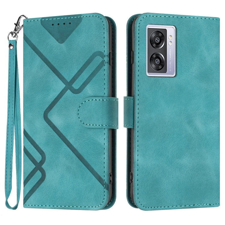 Line Pattern Skin Feel Leather Phone Case — view 41