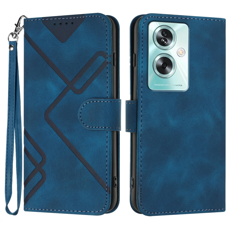 Line Pattern Skin Feel Leather Phone Case — view 31