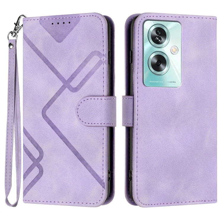 Line Pattern Skin Feel Leather Phone Case — view 34