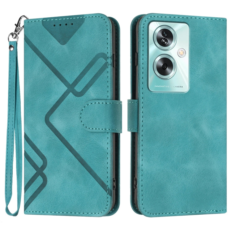 Line Pattern Skin Feel Leather Phone Case — view 35