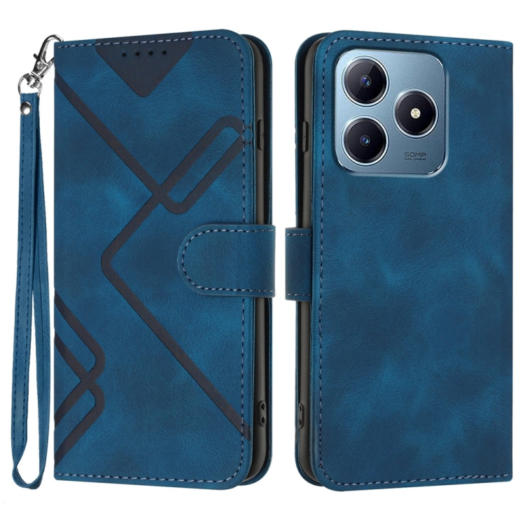 Line Pattern Skin Feel Leather Phone Case — view 61