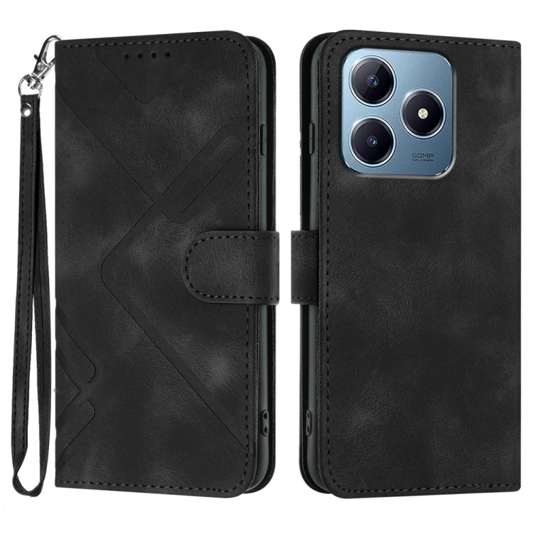 Line Pattern Skin Feel Leather Phone Case — view 62