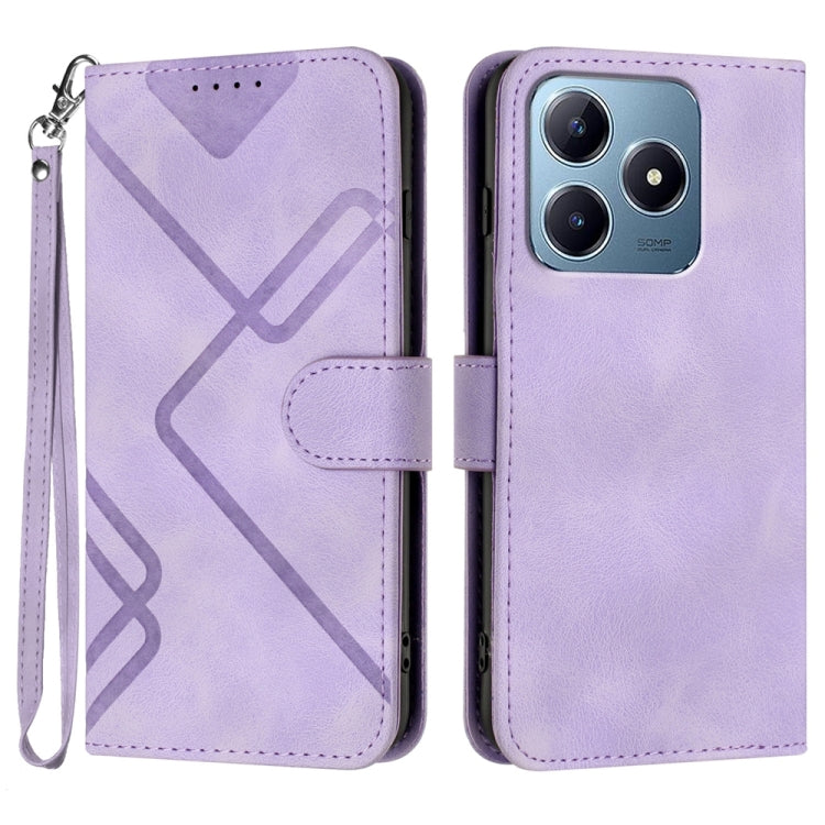 Line Pattern Skin Feel Leather Phone Case — view 64