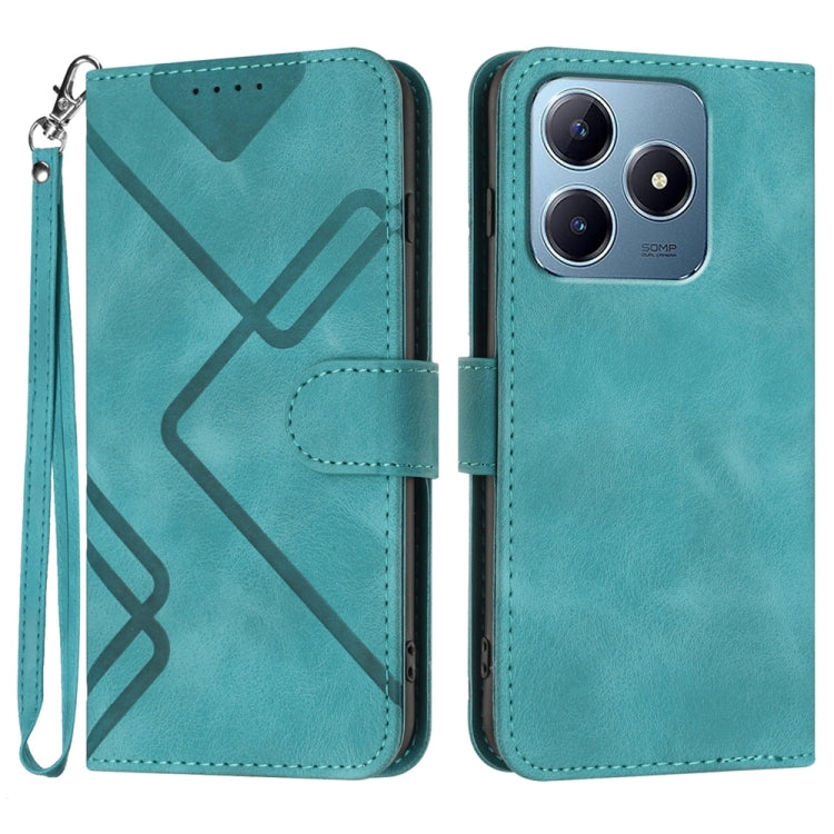 Line Pattern Skin Feel Leather Phone Case — view 65