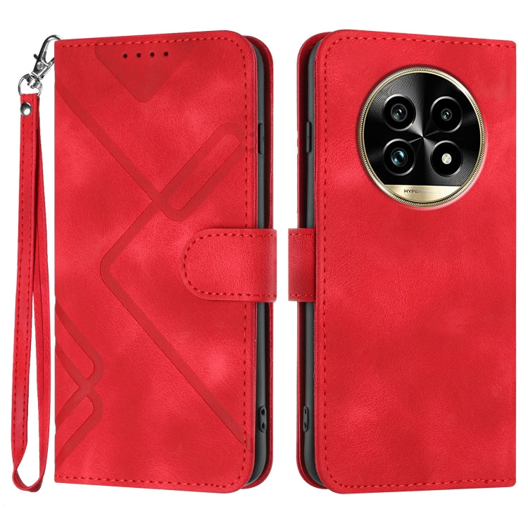 Line Pattern Skin Feel Leather Phone Case — view 48