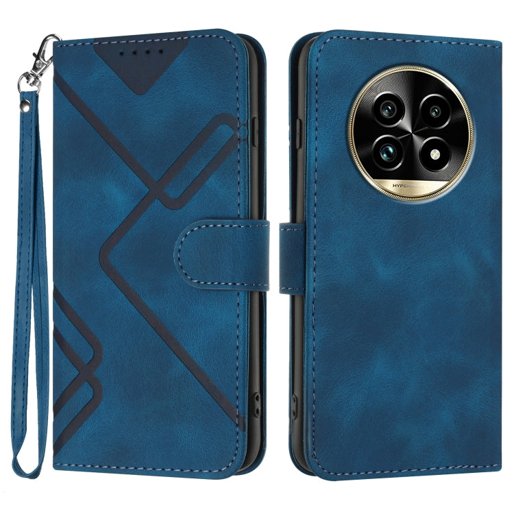 Line Pattern Skin Feel Leather Phone Case — view 49