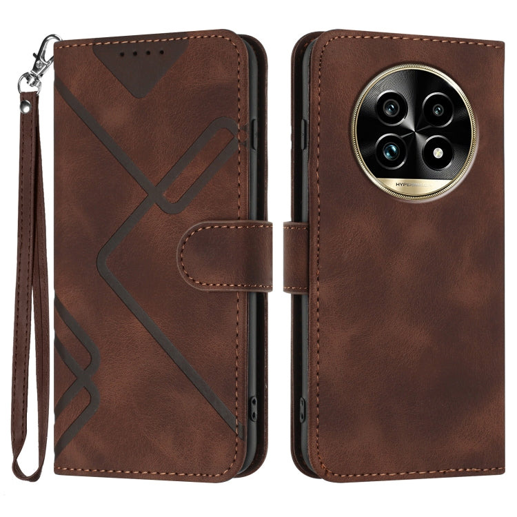 Line Pattern Skin Feel Leather Phone Case — view 51