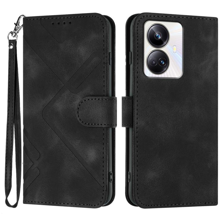 Line Pattern Skin Feel Leather Phone Case — view 26
