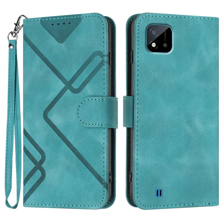 Line Pattern Skin Feel Leather Phone Case — view 53