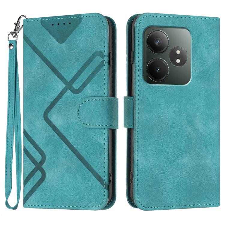 Line Pattern Skin Feel Leather Phone Case — view 59