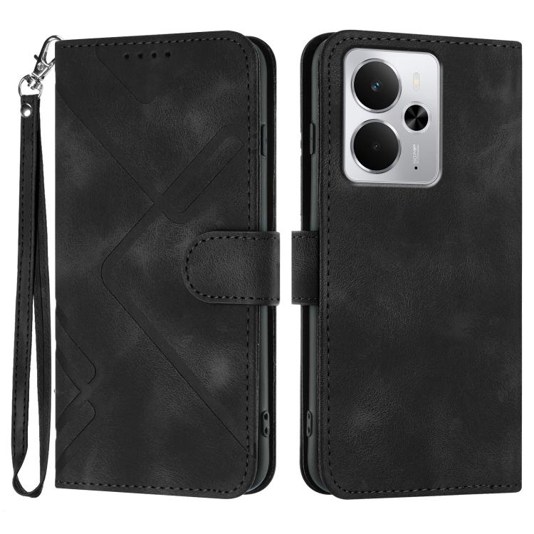 Line Pattern Skin Feel Leather Phone Case — view 62