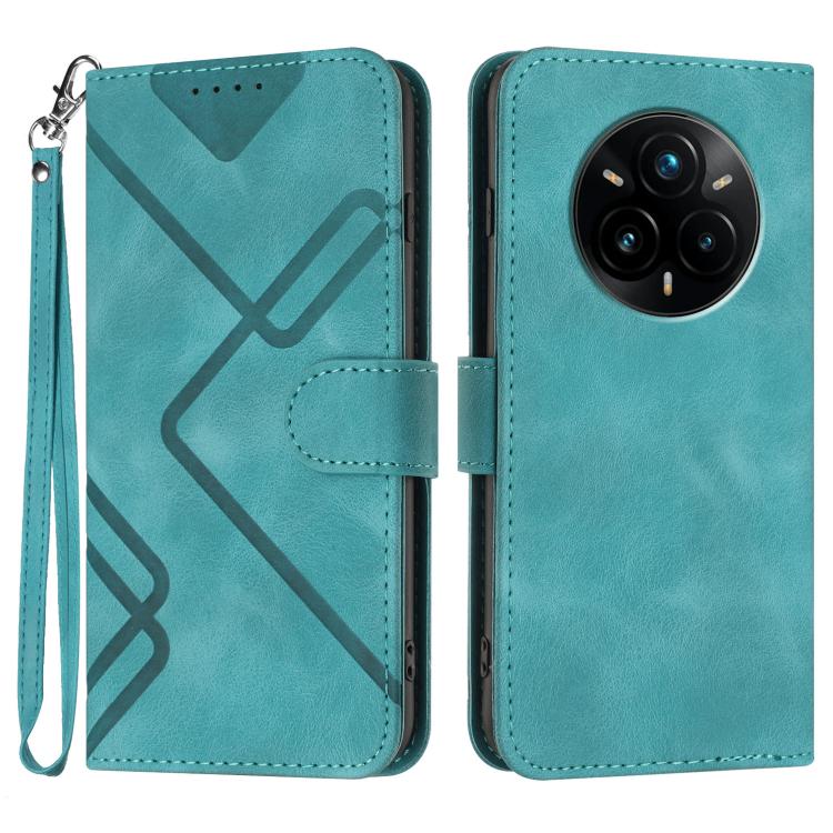 Line Pattern Skin Feel Leather Phone Case — view 23