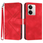 Line Pattern Skin Feel Leather Phone Case