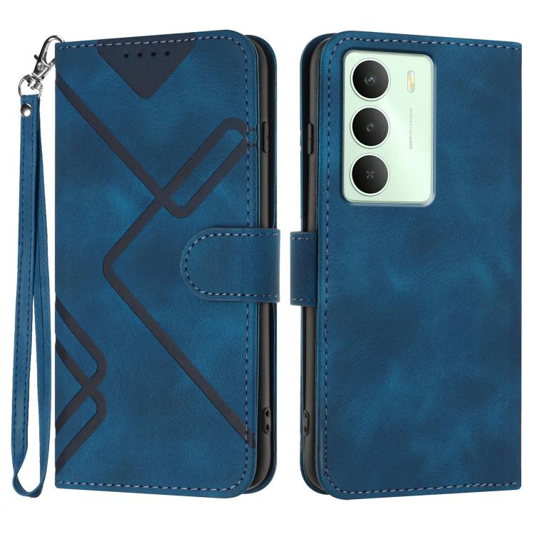 Line Pattern Skin Feel Leather Phone Case — view 31