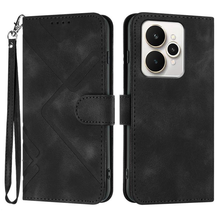 Line Pattern Skin Feel Leather Phone Case — view 50