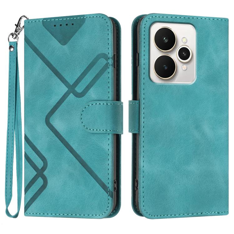 Line Pattern Skin Feel Leather Phone Case — view 53