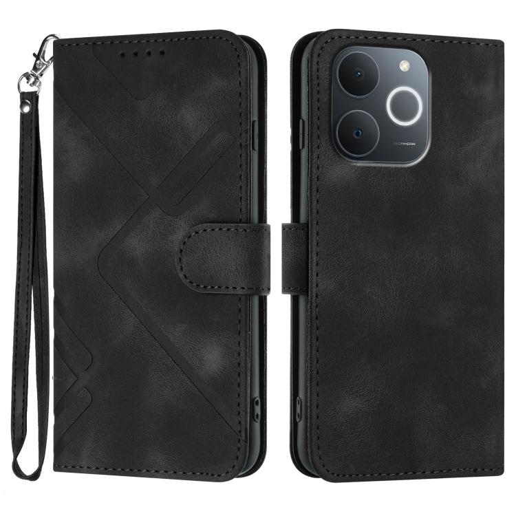 Line Pattern Skin Feel Leather Phone Case — view 44