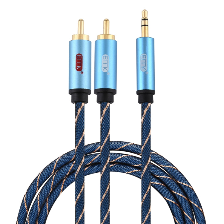 EMK 3.5mm Jack Male to 2 x RCA Male Gold Plated Connector Speaker Audio Cable — view 8