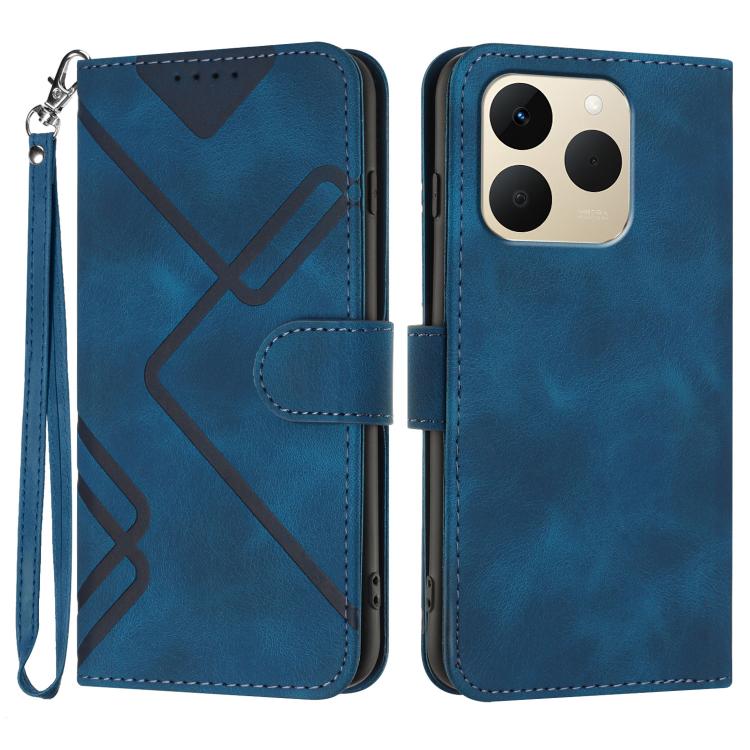 Line Pattern Skin Feel Leather Phone Case — view 37