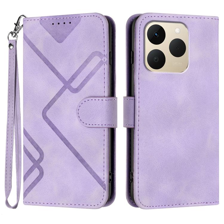 Line Pattern Skin Feel Leather Phone Case — view 40