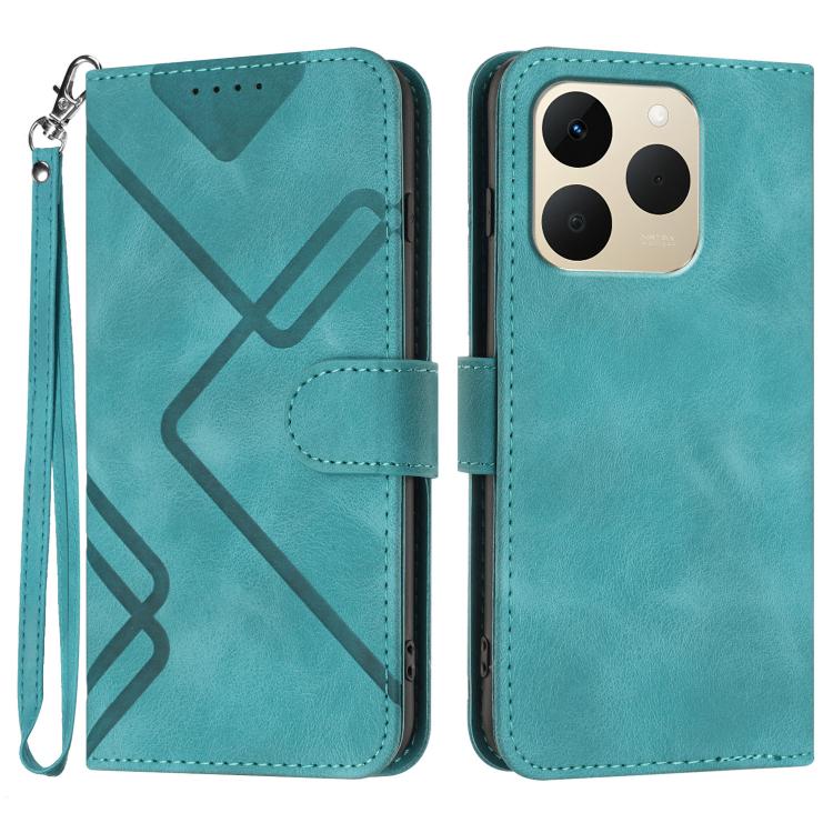 Line Pattern Skin Feel Leather Phone Case — view 41
