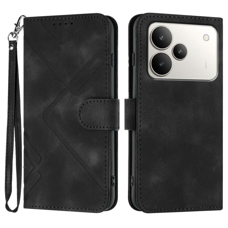 Line Pattern Skin Feel Leather Phone Case — view 32
