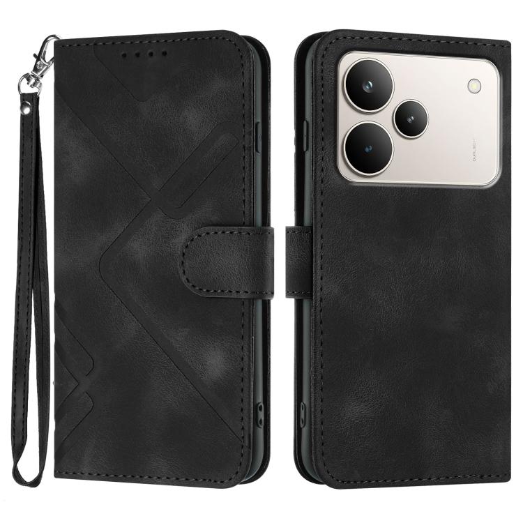Line Pattern Skin Feel Leather Phone Case — view 26