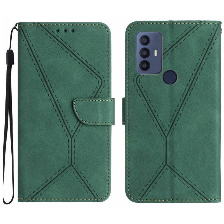 Stitching Embossed Leather Phone Case — view 13
