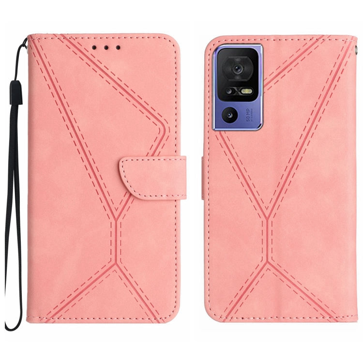 Stitching Embossed Leather Phone Case — view 10