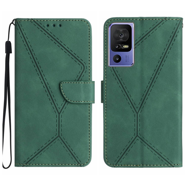 Stitching Embossed Leather Phone Case — view 14